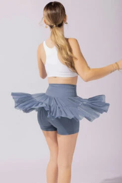 Pirouette Tiered Skort - Blue Mist -Quality Sport Wear 26 OPF4710 Edit