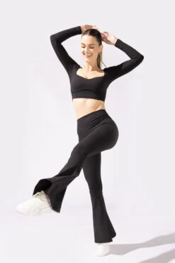 Supersculpt™ Bell Bottom With Pockets - Black -Quality Sport Wear 31 OPF0019
