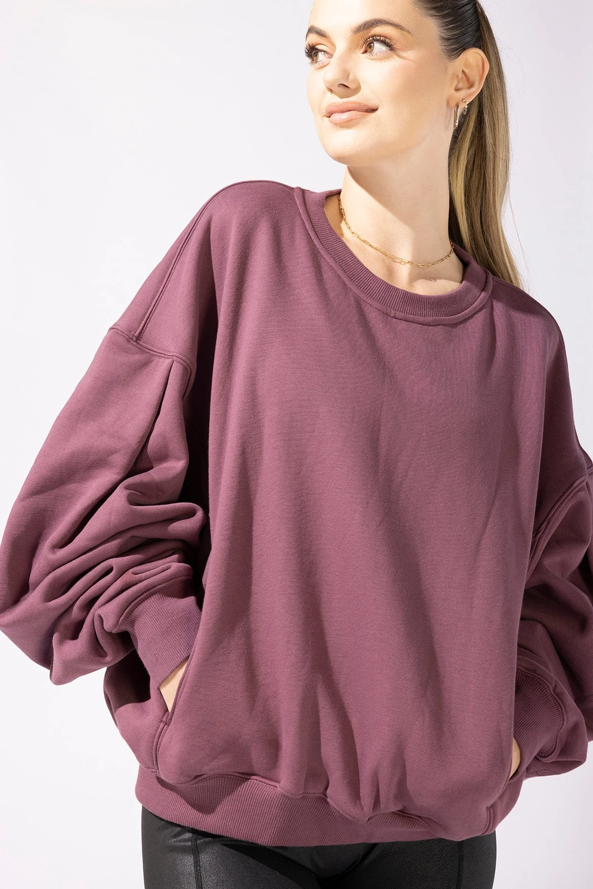 Brunch Sweater - Merlot 7 Brunch Sweater - Merlot - Image 7
