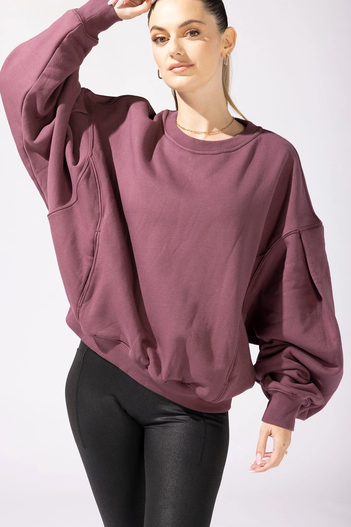 Brunch Sweater - Merlot 1 Brunch Sweater - Merlot