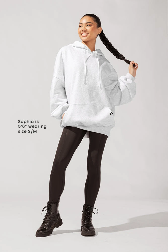 Long Cloud Hoodie - Light Heather Grey 1 Long Cloud Hoodie - Light Heather Grey
