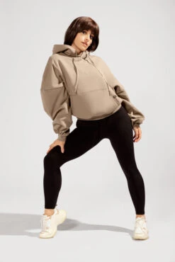 Pullover Cloud Hoodie - Milk Tea -Quality Sport Wear 756 OPF8364 Edit