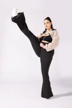 Supersculpt™ Bell Bottom With Pockets - Black -Quality Sport Wear 8 OPF9437