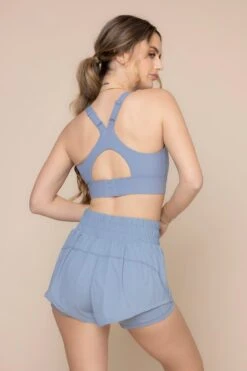 Ambition Bra - Blue Storm -Quality Sport Wear AmbitionBra A1009 Supershort BlueStorm 4012 Socks L1014 02201