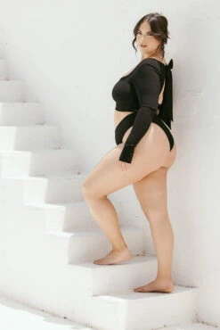 Siren Sweetheart Bikini Top - Black Rib -Quality Sport Wear ArleneOutfit3 42917 Edit 643721d7 98da 48e0 bffe a3069b454a2f