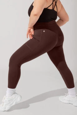 Cargo Leggings With Pockets (Pet Hair Resistant) - French Roast -Quality Sport Wear ArleneOutfit5 0918 Edit 0755d4dc 846a 4a0e ae7f d1d2a67fd044