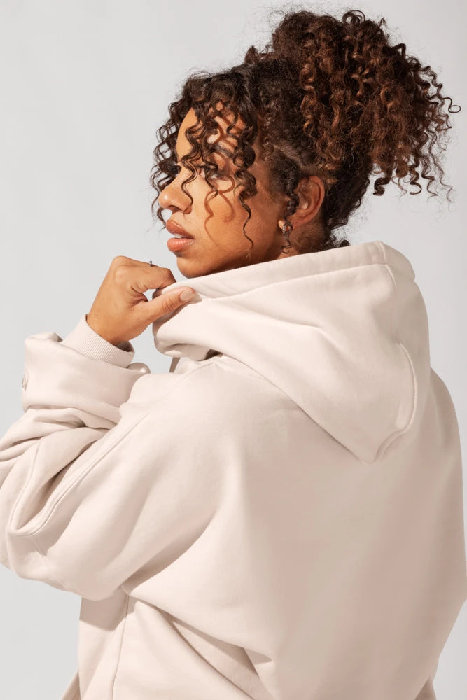 Long Cloud Hoodie - Blushing Beige 9 Long Cloud Hoodie - Blushing Beige - Image 9