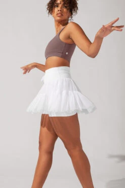 Pirouette Tiered Skort - Cool White -Quality Sport Wear AysiaOutfit11 39099 Edit