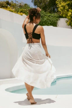 Honeymoon Ruffle Long Sarong - Coconut Palm -Quality Sport Wear AysiaOutfit3 43600 Edit ec91b251 5ac2 4d45 942a 74e7ac9fd75f