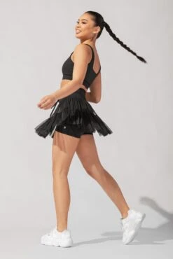 Pirouette Tiered Skort - Black -Quality Sport Wear AysiaOutfit4 37567 Edit