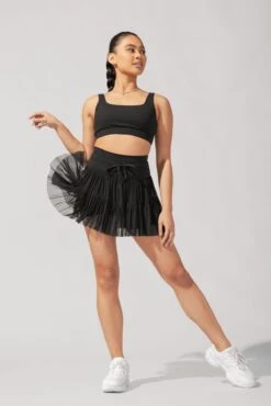 Pirouette Tiered Skort - Black -Quality Sport Wear AysiaOutfit4 37657 Edit