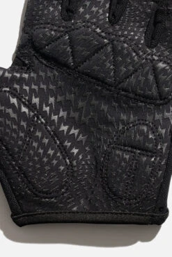Luxe Mesh Training Gloves - Black Dot -Quality Sport Wear BF PF Black PokaDot Mesh Glove Grip Detail