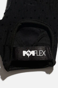 Luxe Mesh Training Gloves - Black Dot -Quality Sport Wear BF PF Black PokaDot Mesh Gloves Strap Detail