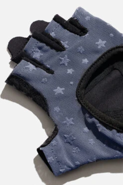 Luxe Mesh Training Gloves - Navy Stars 12 Luxe Mesh Training Gloves - Navy Stars -Quality Sport Wear BF PF Gray Star Mesh Gloves Pattern Detail Edit