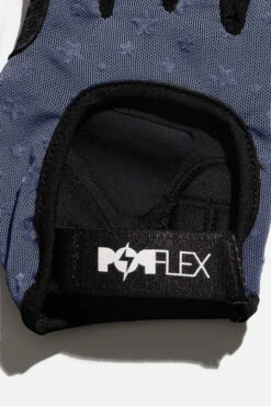 Luxe Mesh Training Gloves - Navy Stars 19 Luxe Mesh Training Gloves - Navy Stars -Quality Sport Wear BF PF Gray Star Mesh Gloves Strap Detail Edit
