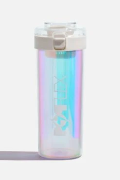 Iridescent Shaker Bottle - Cream