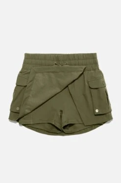 Hiking Superskort™ - Dark Olive -Quality Sport Wear BF PF TakeAHike Skort Olive Inside Edit