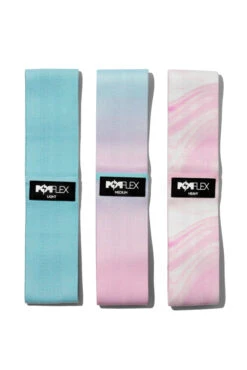 Cotton Candy Booty Band Set -Quality Sport Wear BF Popflex CottonCandy PurpleMarble Bands Front Edit