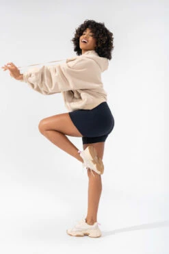 Zip Cloud Hoodie - Sand -Quality Sport Wear Basics 183