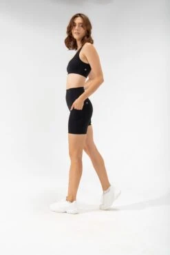 Supersculpt™ Biker Short With Pockets - Black -Quality Sport Wear Basics 362 c09fee93 7188 496e 8287 0b99ba1003a4