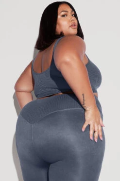 Be My Sweetheart Seamless Crop Top - Vintage Indigo 15 Be My Sweetheart Seamless Crop Top - Vintage Indigo -Quality Sport Wear BeMySweetheartCropTop SSLeggings vintageindigo 1114 Edit