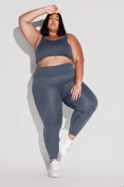 Supersculpt™ Seamless Leggings - Vintage Indigo -Quality Sport Wear BeMySweetheartCropTop SSLeggings vintageindigo 1143 Edit