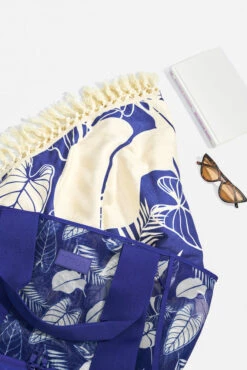 Big Beach Carryall Bag - Blue Palm -Quality Sport Wear BeachBags00304 Edit