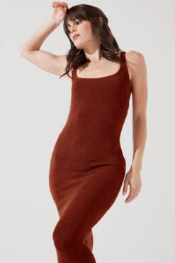 Hourglass Maxi Dress - Castaño Crinkle -Quality Sport Wear BeachClubMaxiDress Castanocrinkle F1015 2495 Edit