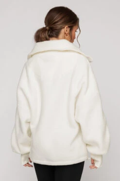 Big Hug Fleece Half Zip Sweater - Ice Cream -Quality Sport Wear BigHugFleeceHalfZipSweater IceCream E1020 00642 Edit