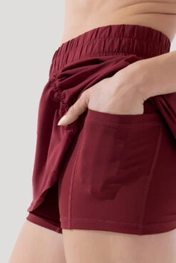 Bungee Superskort™ - Crimson -Quality Sport Wear Bungee Superskort Crimson H1008 2149 Edit