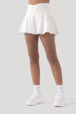 Crisscross Hourglass® Twirl Skort - White -Quality Sport Wear CCHG Twirl Skort White 6086 2381