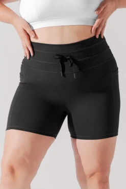 Cargo Midi Short With Pockets - Black -Quality Sport Wear CargoMidiShort Black D1002C 5 00221 Edit