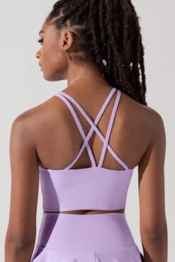Celeste Mesh Crop Bralette - Digital Lavender -Quality Sport Wear CelesteMeshBralette DigitalLavender 1035 1119 Edit