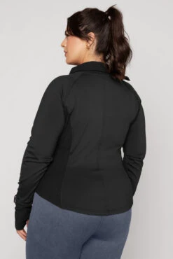 Chasing Pavements Mockneck Pullover - Black -Quality Sport Wear ChasingPavementsLongSleeveRunningTop Black B1003 03533 Edit