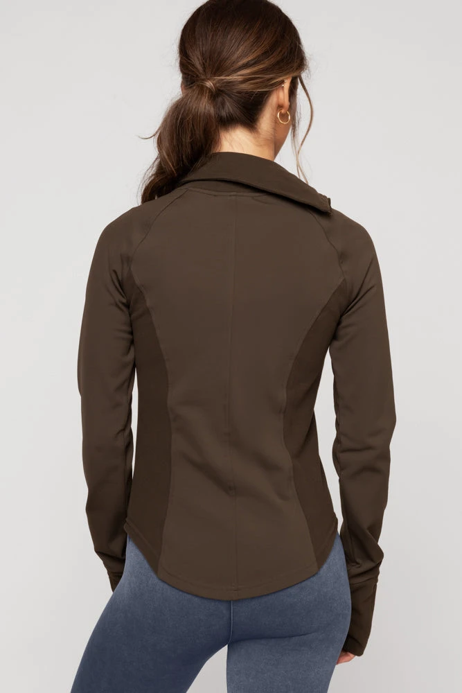 Chasing Pavements Mockneck Pullover - Dark Brown 7 Chasing Pavements Mockneck Pullover - Dark Brown - Image 7
