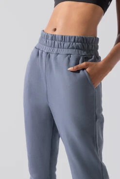 Cloud Rollover Sweatpant - Denim Blue -Quality Sport Wear Cloud Sweatpants Denim Blue 3033 0071