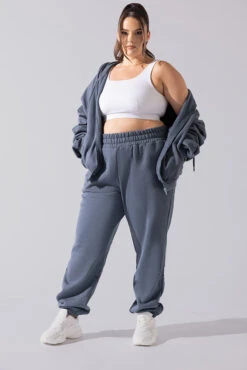 Cloud Rollover Sweatpant - Denim Blue -Quality Sport Wear Cloud Sweatpants Denim Blue 3033 0084