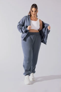 Cloud Rollover Sweatpant - Denim Blue -Quality Sport Wear Cloud Sweatpants Denim Blue 3033 0087