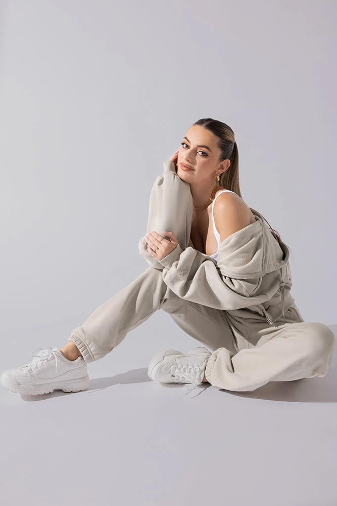 Cloud Rollover Sweatpant - Seashell 1 Cloud Rollover Sweatpant - Seashell