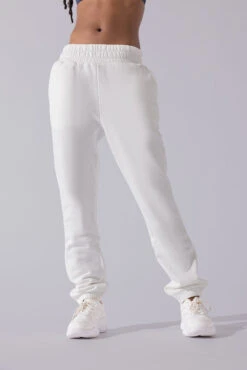 Cloud Rollover Sweatpant - White -Quality Sport Wear Cloud Sweatpants White 3033 0032