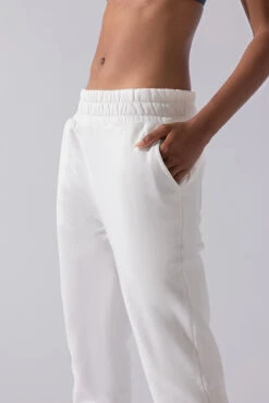 Cloud Rollover Sweatpant - White -Quality Sport Wear Cloud Sweatpants White 3033 0078