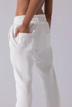 Cloud Rollover Sweatpant - White -Quality Sport Wear Cloud Sweatpants White 3033 0087