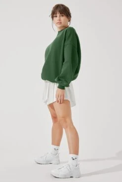 Cloud Crewneck Sweater - Fern Green -Quality Sport Wear CloudCrewSweater FernGreen E1015 4307 Edit Edit