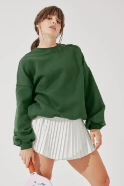 Cloud Crewneck Sweater - Fern Green -Quality Sport Wear CloudCrewSweater FernGreen E1015 4319 Edit Edit