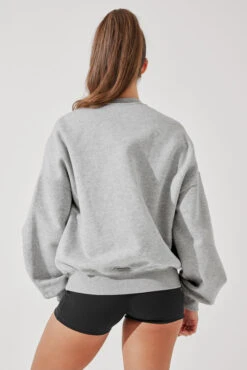 Cloud Crewneck Sweater - Heather Grey -Quality Sport Wear CloudCrewSweater HeatherGrey E1015 4195 Edit