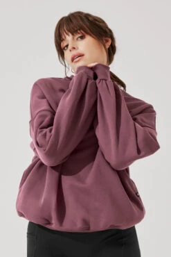 Cloud Crewneck Sweater - Merlot -Quality Sport Wear CloudCrewSweater Merlot E1015 4549 Edit