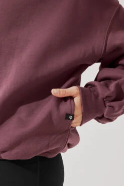 Cloud Crewneck Sweater - Merlot -Quality Sport Wear CloudCrewSweater Merlot E1015 4570 Edit