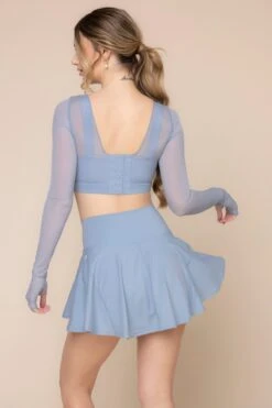 Twirl Skort - Blue Storm -Quality Sport Wear CoquetteLongSleeveMeshBra Blue Storm 1032 03858