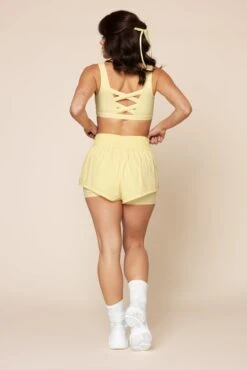 High Waisted Supershort - Buttercream 9 High Waisted Supershort - Buttercream -Quality Sport Wear CorsetBra 1021 Supershort FrenchButtercream 4012 00083 Edit