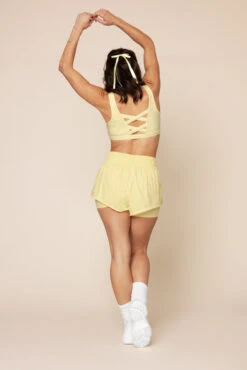 Corset Bra - Buttercream -Quality Sport Wear CorsetBra 1021 Supershort FrenchButtercream 4012 00086 Edit